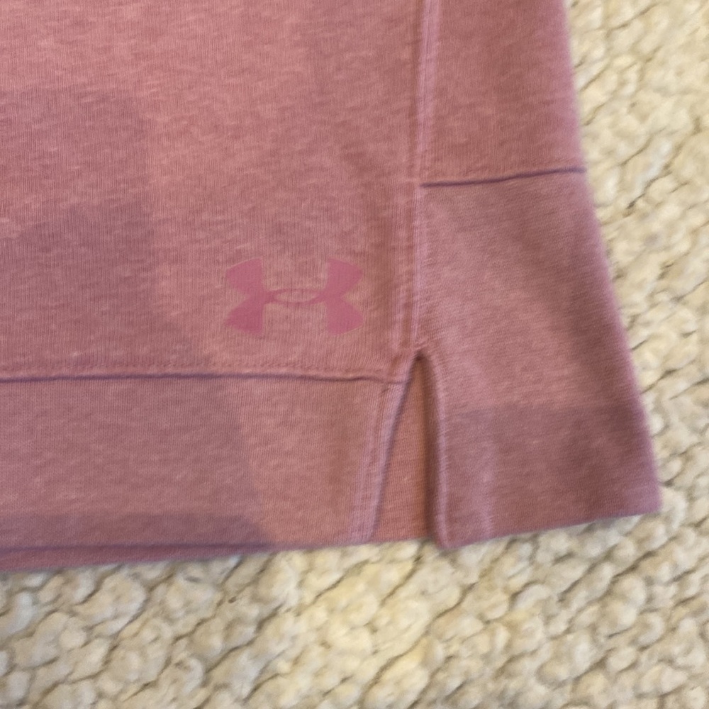 UA pink/mauve sweatshirt with mock collar - Picture 4 of 5